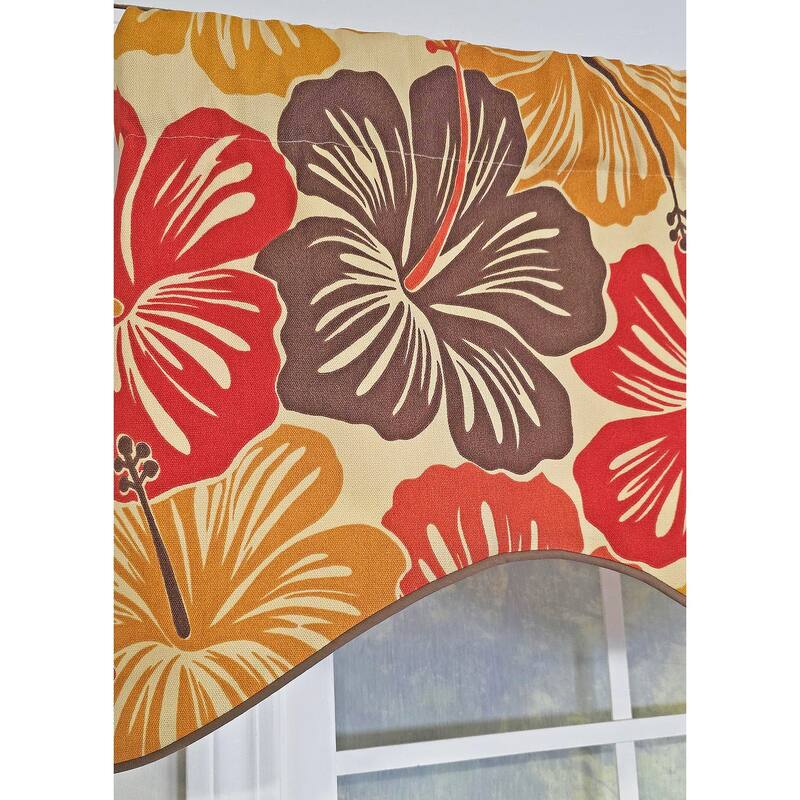 RLF Home Wild Hibiscus Cornice Valance
