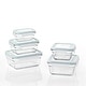 preview thumbnail 8 of 11, Glasslock Oven and Microwave Safe Glass Food Storage Containers 28 Piece Set Clear - 10 Piece Set