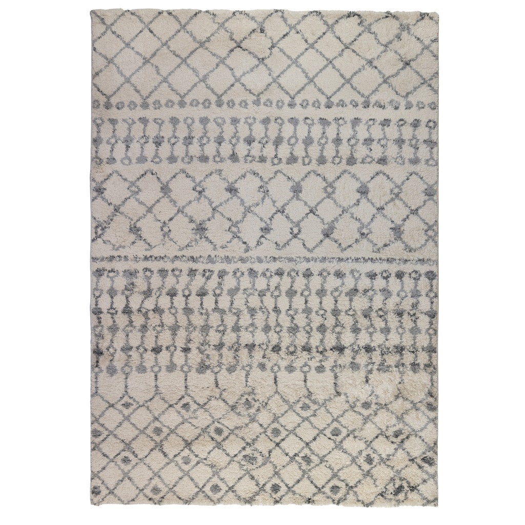 Geometric Stain Resistant Soft Area Rug