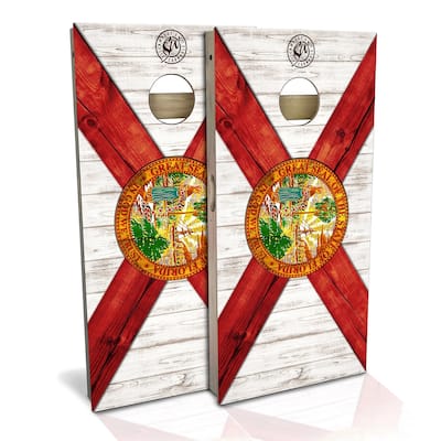 Florida Flag Outdoor Cornhole Board Set