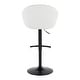 preview thumbnail 18 of 84, Porch & Den Livesey High Back Adjustable Bar Stool with Rounded T Footrest (Set of 2)