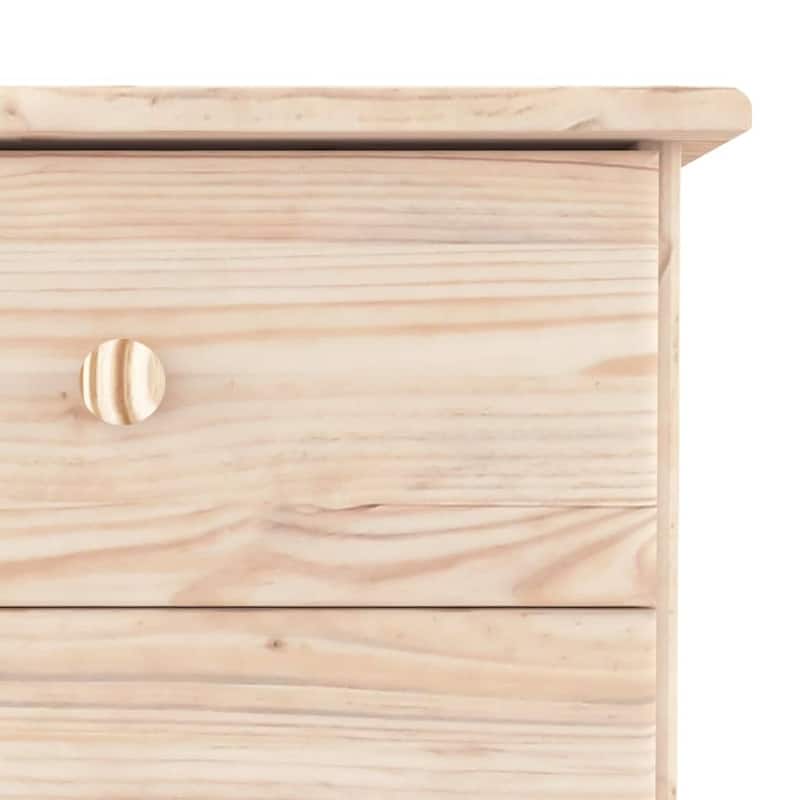 vidaXL Bedside Cabinet Nightstand End Table Living Room Bedroom Solid Wood Pine