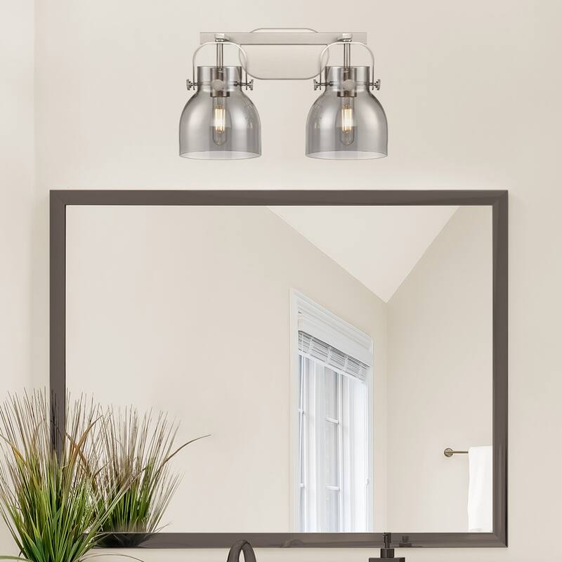 Innovations Lighting 423-2W-10-17 Pilaster II Bell Vanity Pilaster II