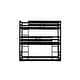preview thumbnail 23 of 37, Rubber Wood Detachable Triple Twin Bunk Bed for Home