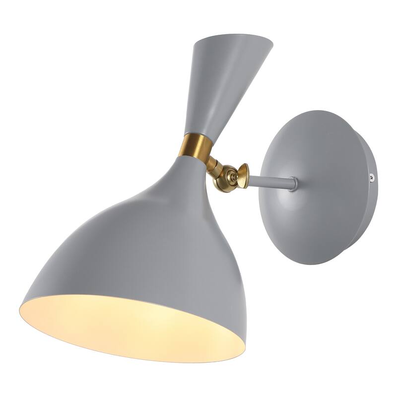 Josef 10" Iron Retro LED Wall Sconce, Black by JONATHAN Y - One