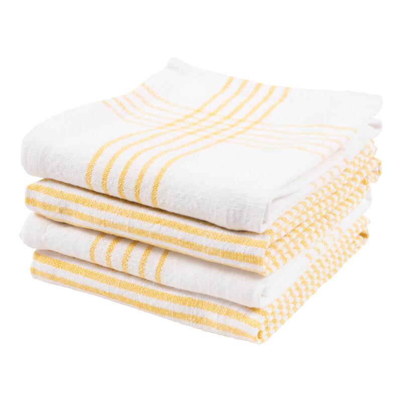 Monoco Relaxed Casual Kitchen Towels, Set of 4