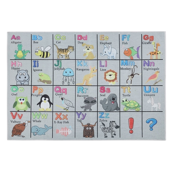 Sussexhome Low Pile Non-Slip Road Washable Cotton Educational Rug. Opens flyout.