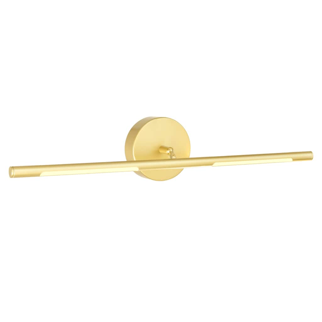 Oskil Integrated LED 24in Satin Gold Vanity Light - Satin Gold