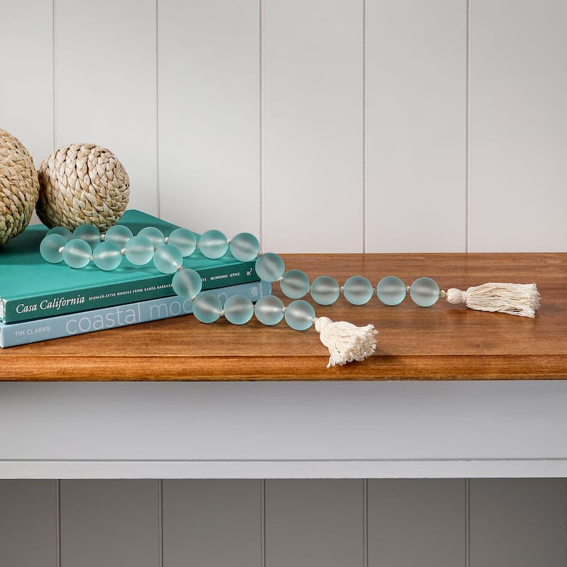 36 "Sea Glass" With Jute Garland