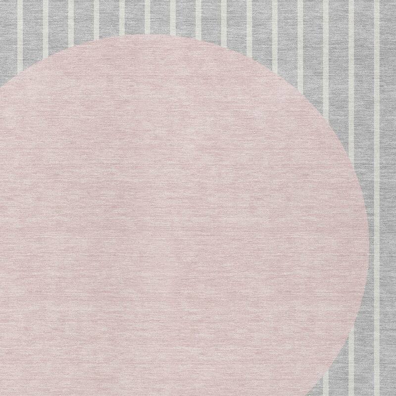 HomeRoots Striped Transitional Rectangle Outdoor Rug