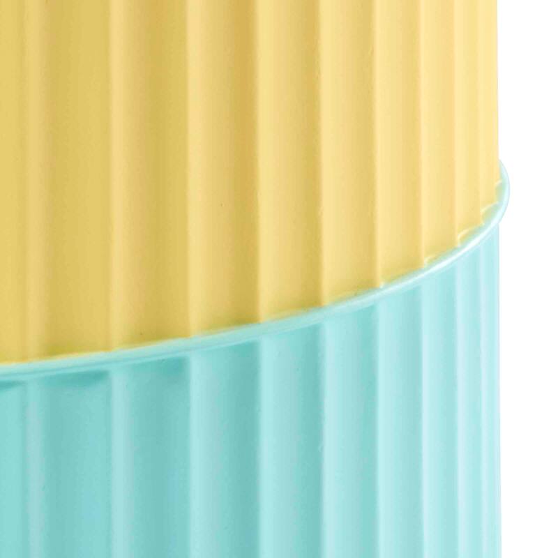 Izod Clubhouse Stripe Aqua Wastebasket