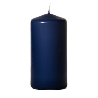 navy pillar candles