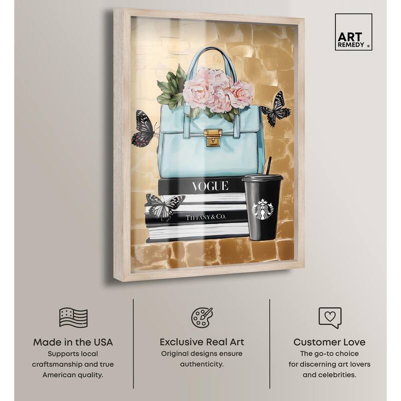 Golden Era of Glam Books Shadowbox by Art Remedy