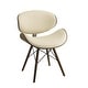 preview thumbnail 46 of 62, Corvus Madonna Mid-century Walnut and Black Accent Chair