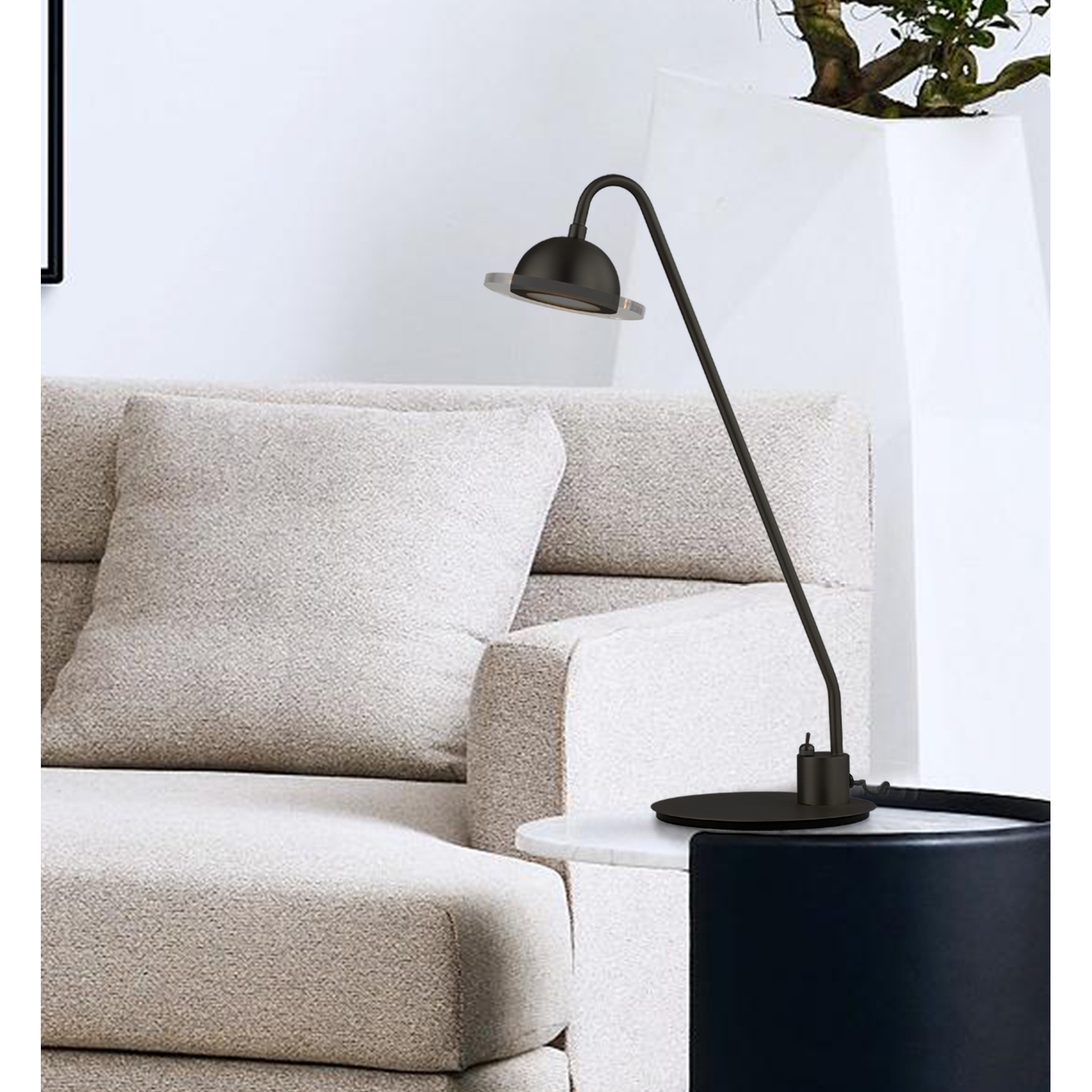 Layers Natural Mica 3 Light Arc Floor Lamp 86
