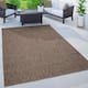 Variegated Waterproof Outdoor Rug for Patio - 7'10" x 11'2" - Brown