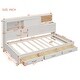 preview thumbnail 13 of 11, Twin Size Relaxation Daybed with Drawers & Sockets & Shelf