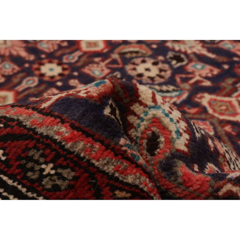 ECARPETGALLERY Hand-knotted Andelz Navy Wool Rug - 3'7 x 10'0