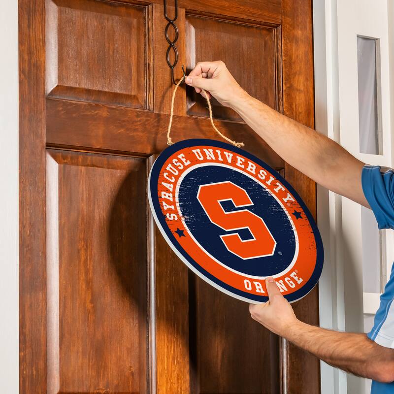 Syracuse University Wooden Door Decor Wall Sign - Multi-Color
