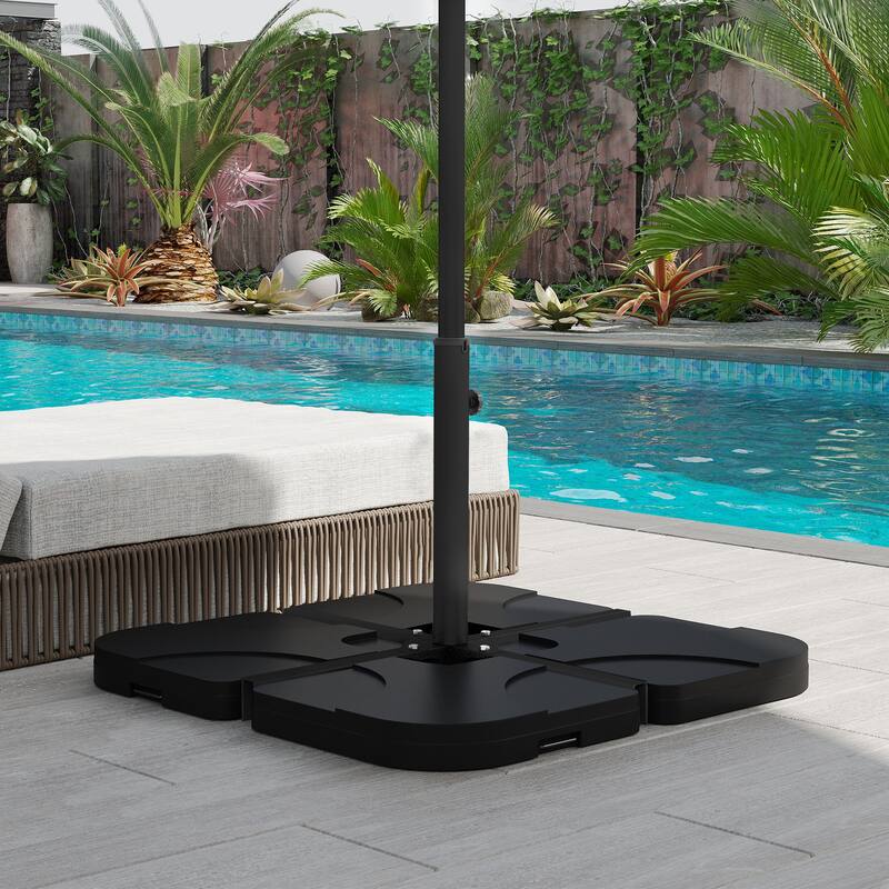 Universal Outdoor Umbrella Cross Base Stand for Patio and Market Umbrellas
