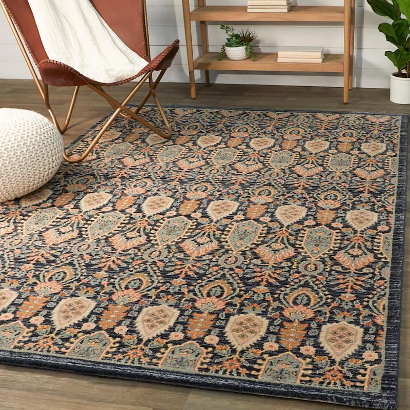 Esti Traditional Oriental Pattern Indoor Area Rug