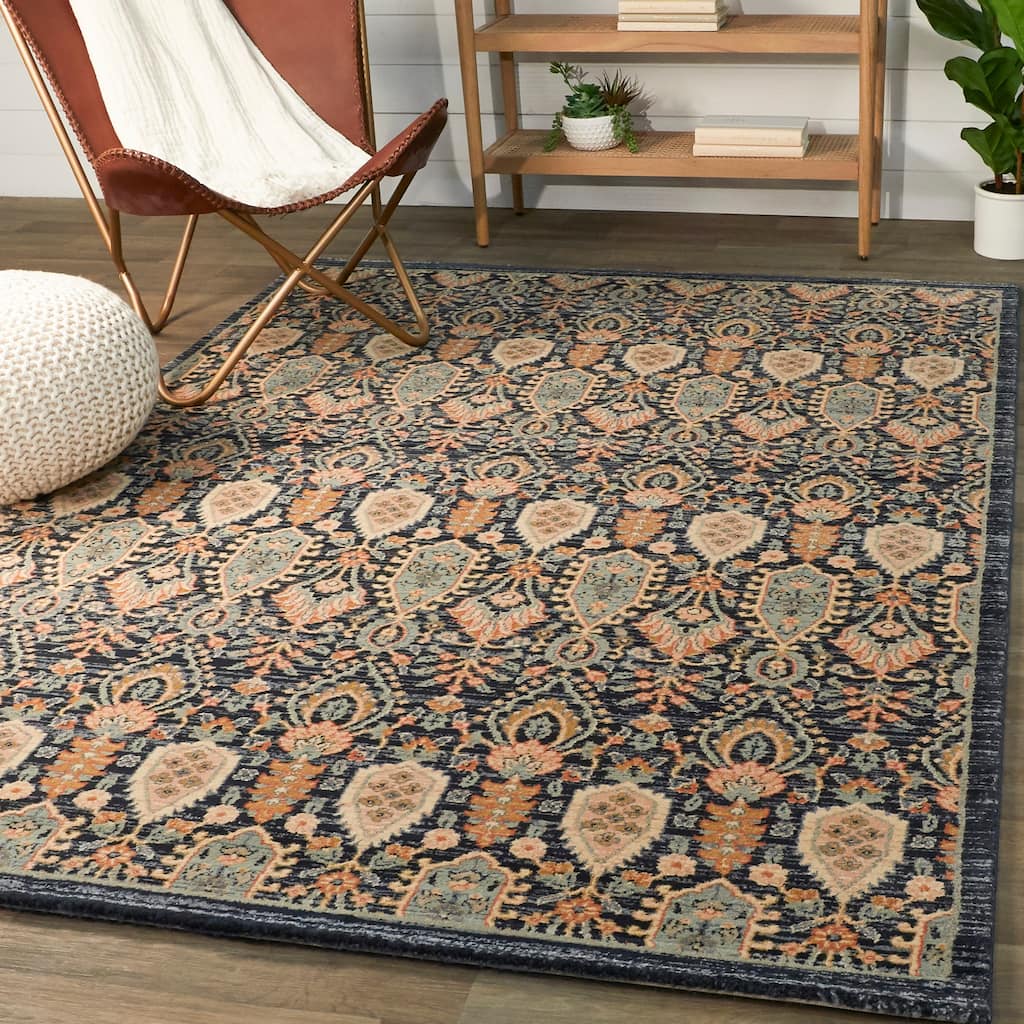 Esti Traditional Oriental Pattern Indoor Area Rug