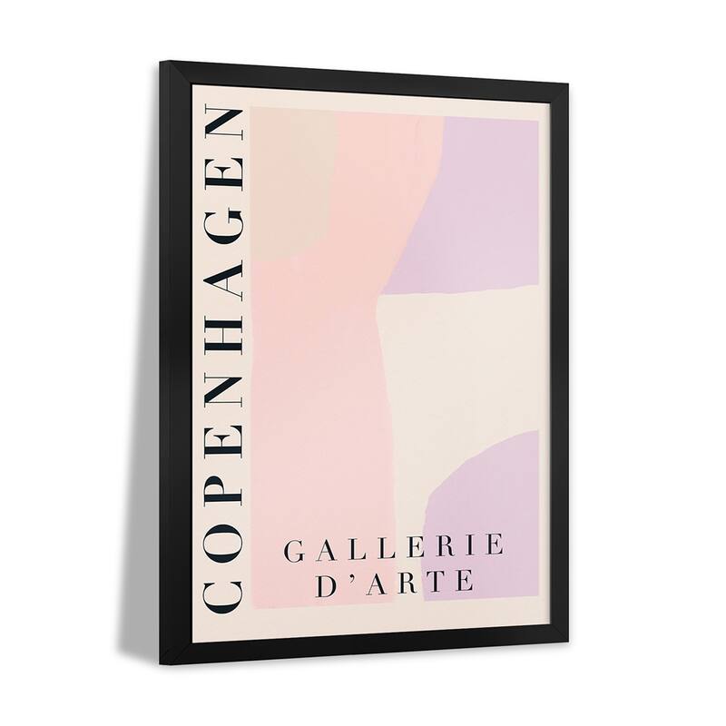 Pastel Copenhagen Modern Art Premium Framed Poster by Grace Digital Art Co