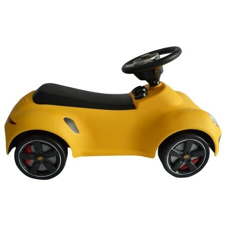 yellow car baby walker