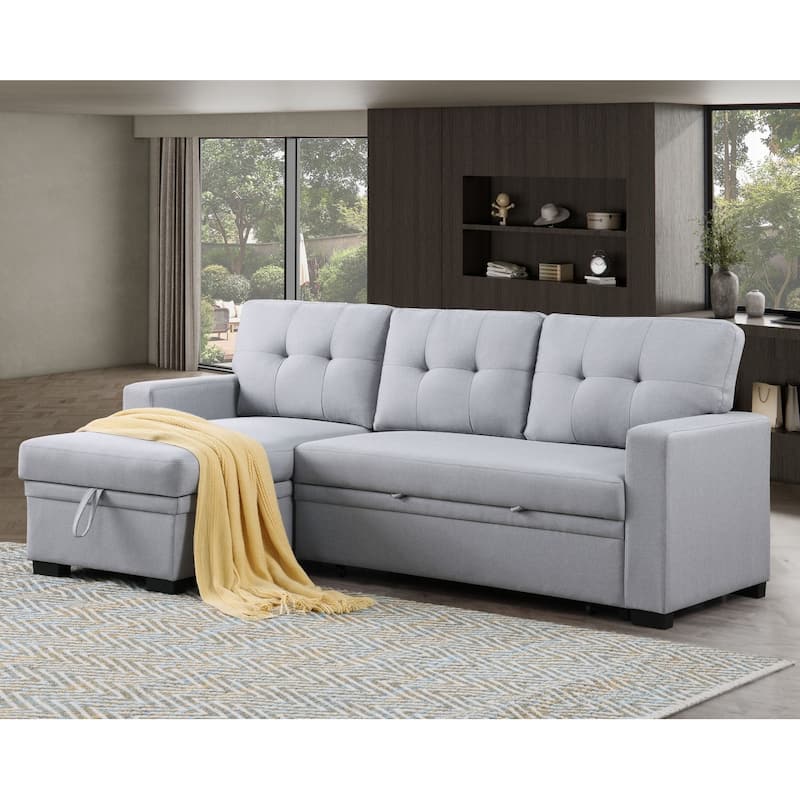 Modern Living Room Modular Sofa with Pull-out Bed and Hidden Storage