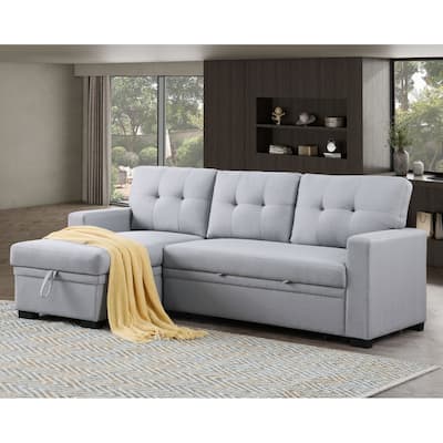 Modern Living Room Modular Sofa with Pull-out Bed and Hidden Storage