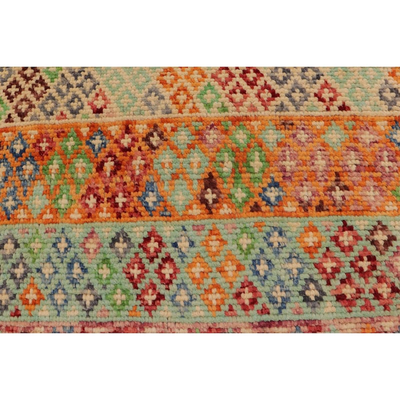 Contemporary Balochi Dyer Blue/Gray Hand Knotted Wool Rug - 3'2'' x 5'1''