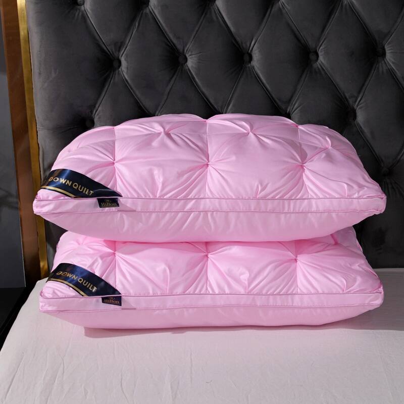 Set of 1/2 Pinch Pleat Pillows for Bed,Fluffy Down Alternative Pillow Soft Support Pillow for Side Sleeping