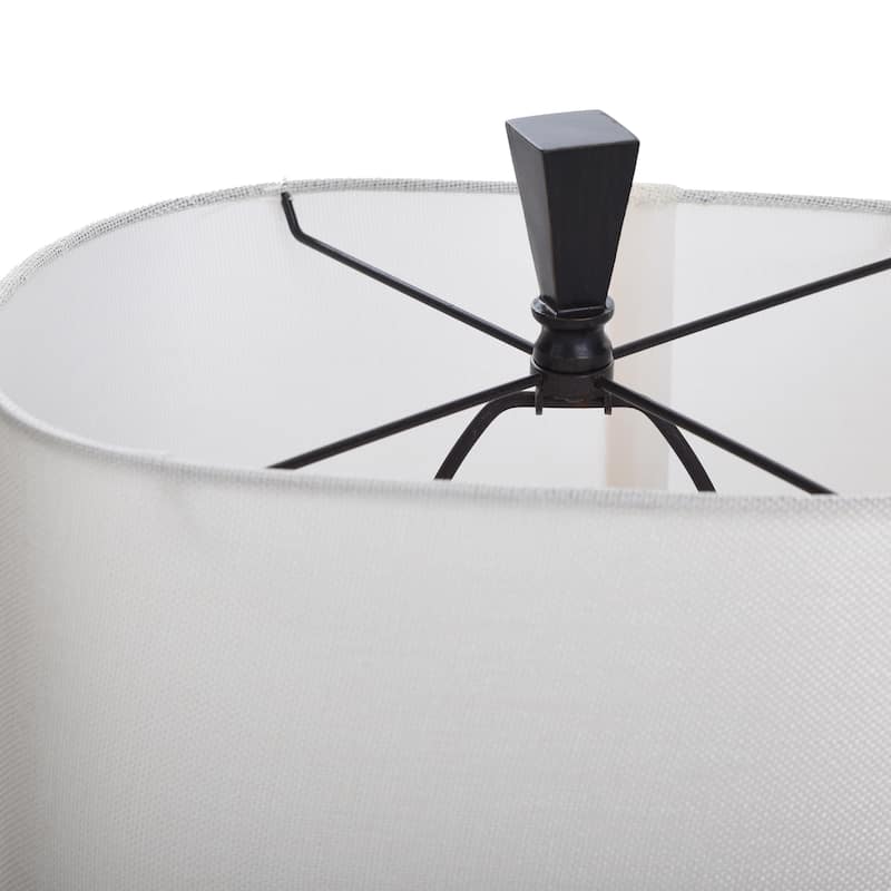 Carolina Ceramic Table Lamp with Multitone Blue Glaze Finish