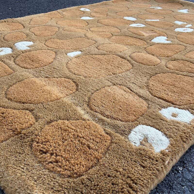 HERAT ORIENTAL Handmade Abstract Cheetah Tibetan Wool Rug