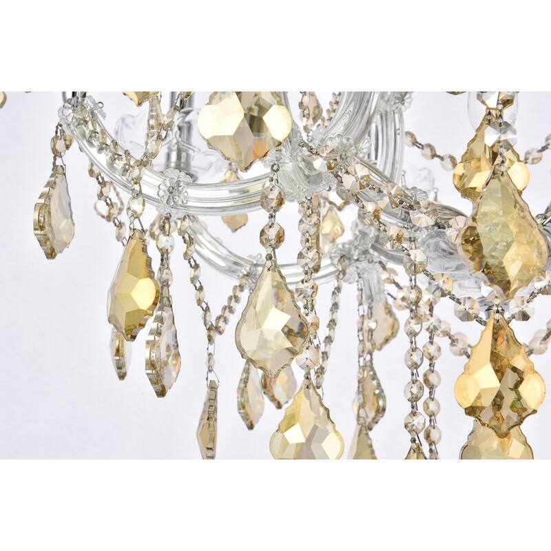 Fleur Illumination Collection Chandelier D:27in H:26in Lt:13 Chrome Finish