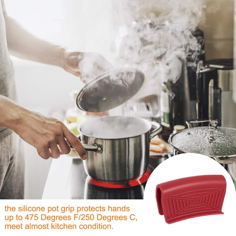 Silicone Assist Hot Pan Handle Holder Hot Skillet Handle Covers