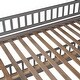 preview thumbnail 9 of 42, Modren Full over Full Versatile Low Bunk Bed With Slide,Fence and Ladder For Toddler Kids Teens