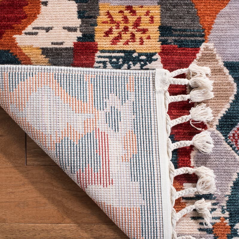 SAFAVIEH Farmhouse Liang Boho Tribal Polyester Rug