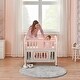 preview thumbnail 2 of 3, Qaba Foam Crib Toddler Mattress with Breathable Padding and Cover, Easy to Clean, 39" x 22", Pure White