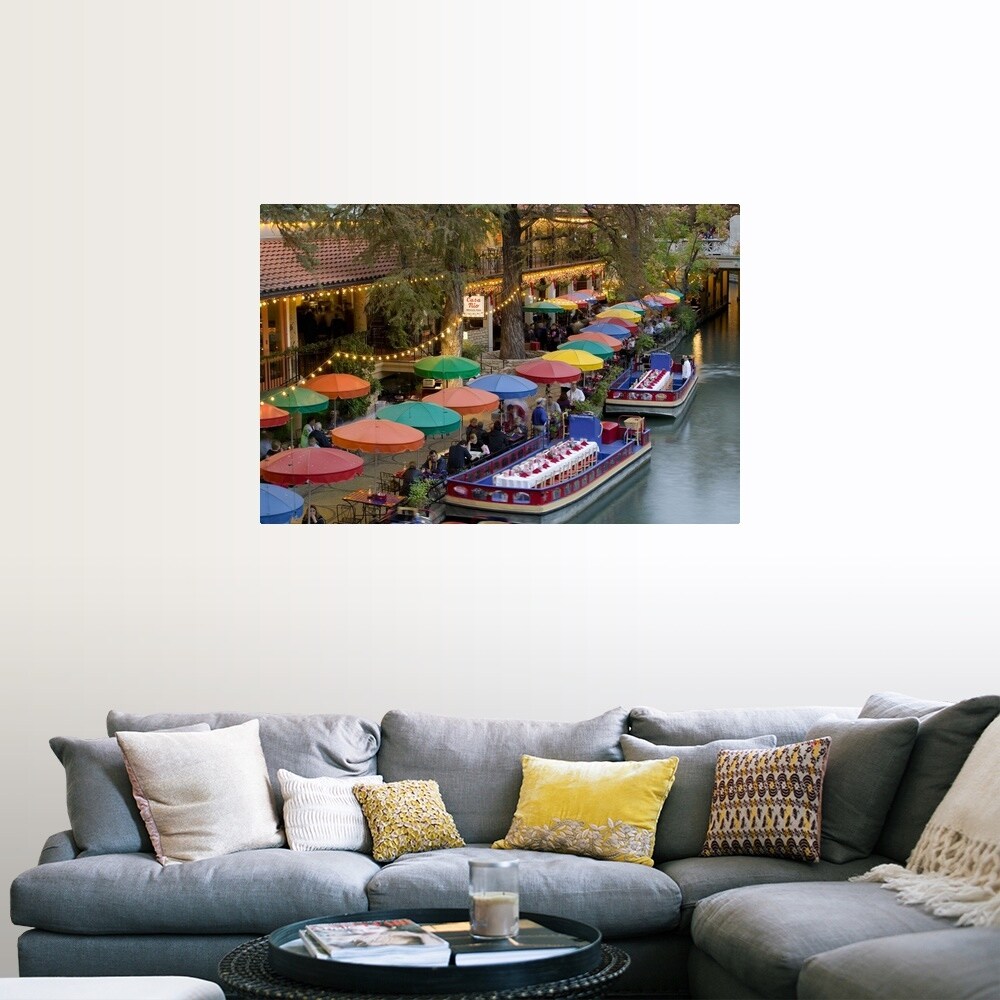 Shop Group Of People In A Restaurant Along A River San Antonio