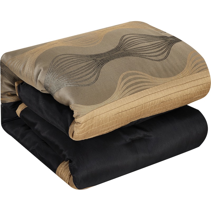 Grand Avenue Daniella 7-Piece Modern Geometric Comforter Set