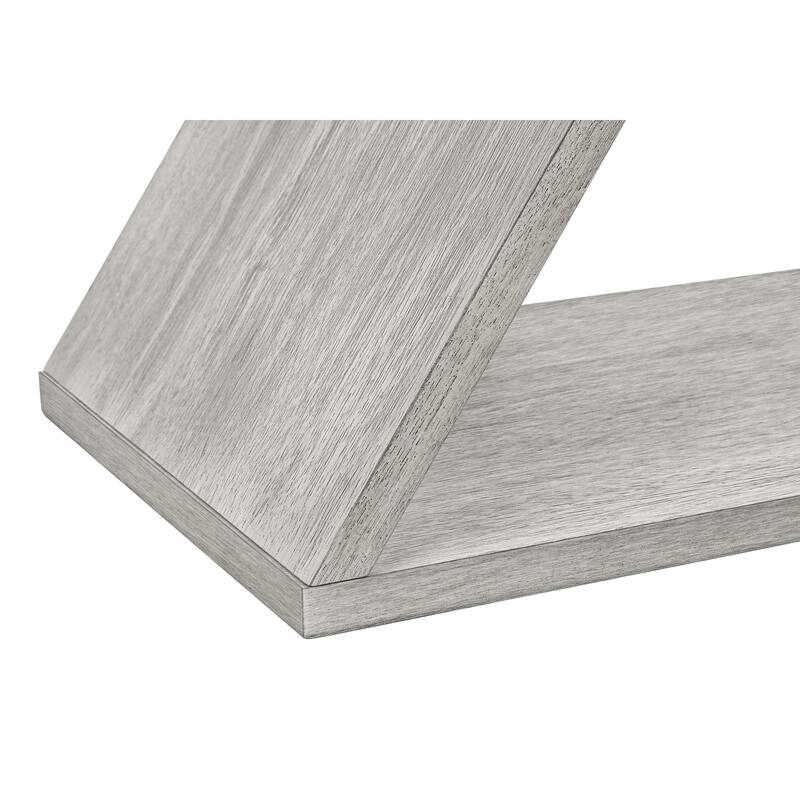 Contemporary Accent Table, Narrow Side/End Table for Living Room, Small Nightstand for Bedroom, 24" L x 11.75" W x 24.25" H