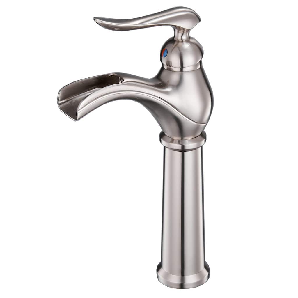 Vibrantbath Bathroom Vessel Sink Faucet Waterfall Single Handle
