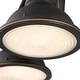 preview thumbnail 4 of 4, Westinghouse Lighting Boswell Three-Light Oil Rubbed Bronze Indoor Wall Fixture