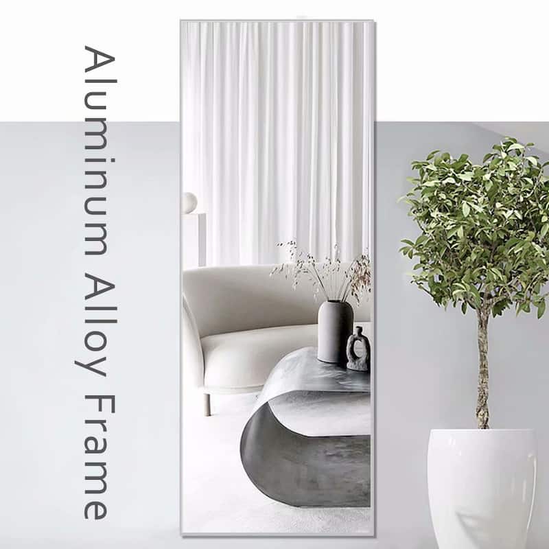 Dovelina Modern Full Length Floor Mirror - Freestanding Vanity Mirror for Bathroom or Living Space