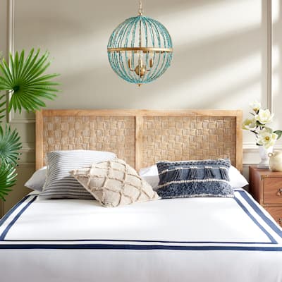 SAFAVIEH Home Halvor Natural Rattan Headboard