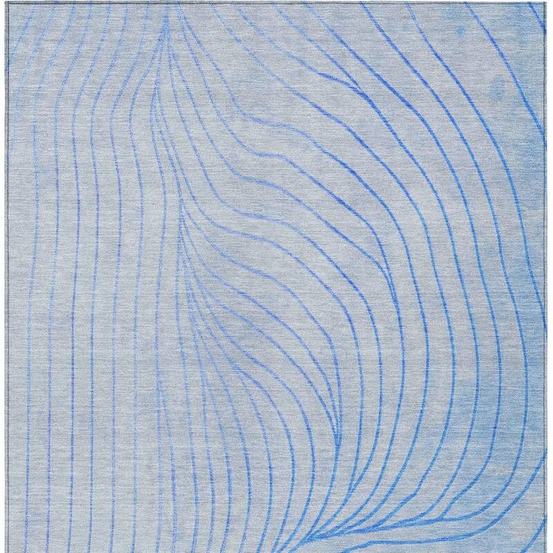 HomeRoots Abstract Transitional Rectangle Outdoor Rug