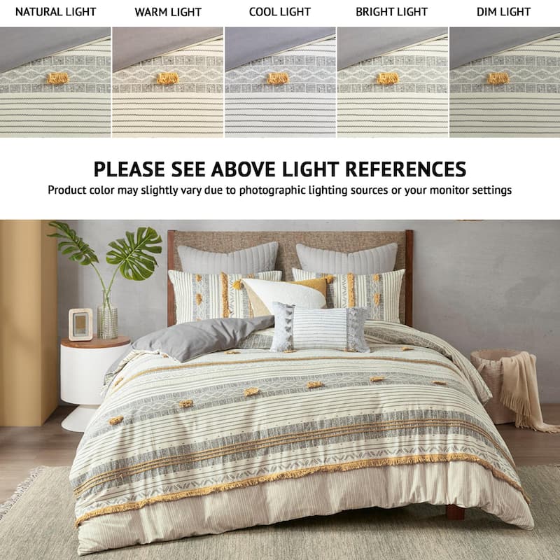 INK+IVY Cody 3 Piece Cotton Duvet Cover Set (Insert excluded)