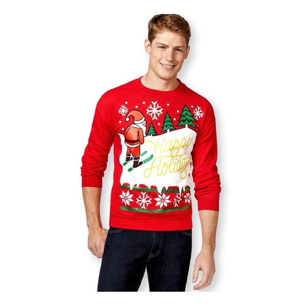 American Rag Mens Happy Holidays Sweatshirt. Opens flyout.