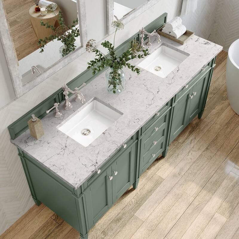 James Martin Vanities 650-V72-FEJP Brittany 72" Free Standing Double